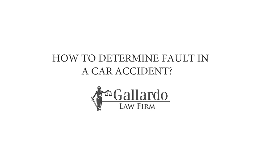 How to determine fault in a car accident?